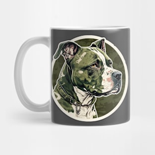 Staffordshire Bull Terrier Camouflage Motif Mug